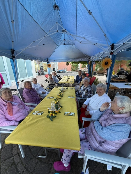 Ebert & Ebert Tagespflegen GmbH - Tagespflege am Markt - Ebert & Ebert Tagespflegen GmbH - Senioren sitzen um die Tische